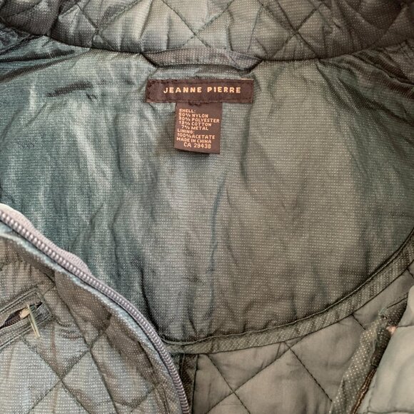Jeanne Pierre Green Quilted Vest - Picture 6 of 10